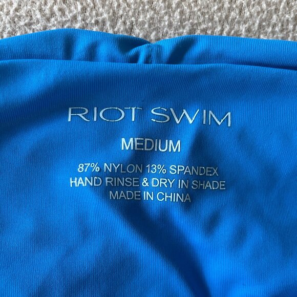 Riot Swim Echo One Piece Moderate Coverage Blue Ocean Water Medium - Picture 6 of 8